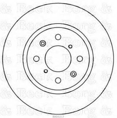 BORG & BECK BBD5217 гальмівний диск