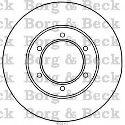 BORG & BECK BBD5240 гальмівний диск