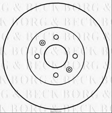 BORG & BECK BBD5329 гальмівний диск