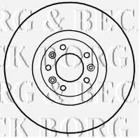 BORG & BECK BBD5774S гальмівний диск