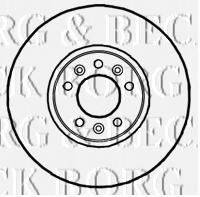 BORG & BECK BBD5815S гальмівний диск