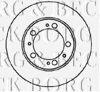 BORG & BECK BBD5864S гальмівний диск