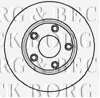 BORG & BECK BBD5909S гальмівний диск