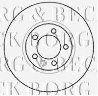 BORG & BECK BBD5916S гальмівний диск