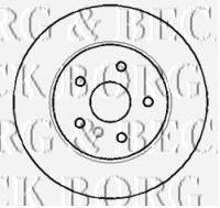 BORG & BECK BBD5951S гальмівний диск