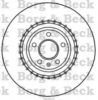 BORG & BECK BBD5991S гальмівний диск