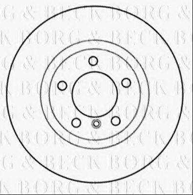 BORG & BECK BBD6033S гальмівний диск