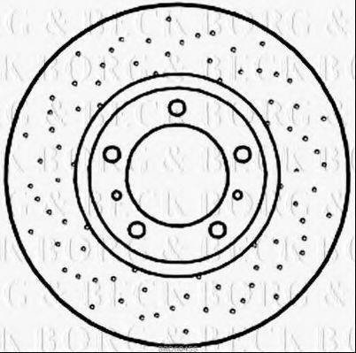 BORG & BECK BBD6045S гальмівний диск
