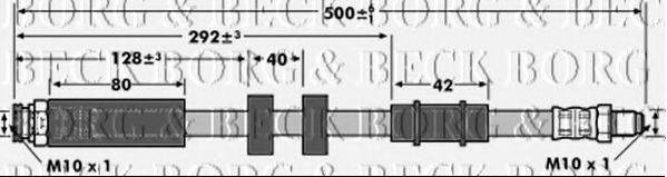 BORG & BECK BBH6910 Гальмівний шланг