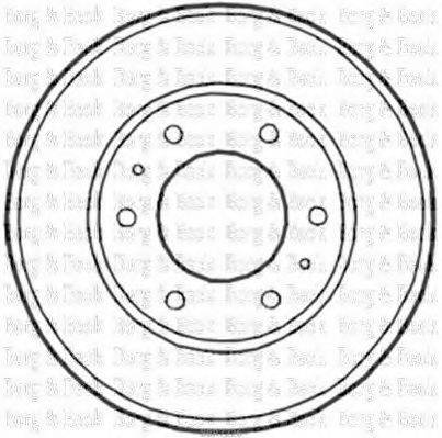 BORG & BECK BBR7226 Гальмівний барабан