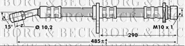 BORG & BECK BBH7019 Гальмівний шланг