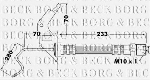 BORG & BECK BBH7119 Гальмівний шланг