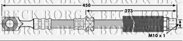 BORG & BECK BBH7123 Гальмівний шланг