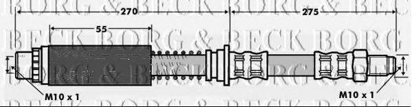 BORG & BECK BBH7183 Гальмівний шланг