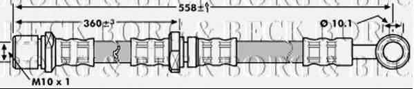 BORG & BECK BBH7190 Гальмівний шланг