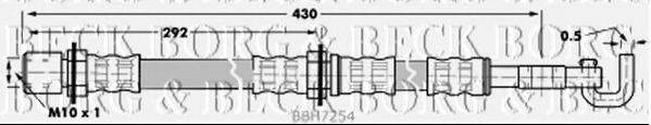 BORG & BECK BBH7254 Гальмівний шланг