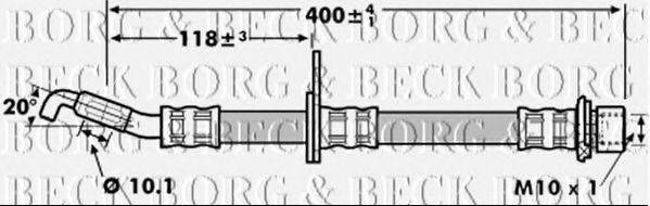 BORG & BECK BBH7256 Гальмівний шланг