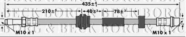 BORG & BECK BBH7292 Гальмівний шланг