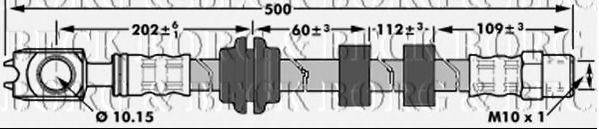 BORG & BECK BBH7297 Гальмівний шланг
