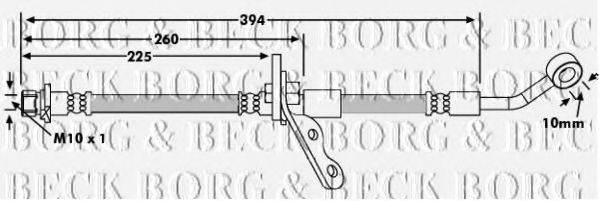 BORG & BECK BBH7347 Гальмівний шланг