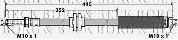 BORG & BECK BBH7360 Гальмівний шланг