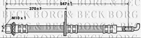 BORG & BECK BBH7387 Гальмівний шланг