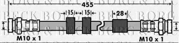 BORG & BECK BBH7431 Гальмівний шланг