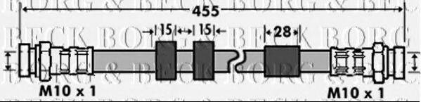 BORG & BECK BBH7432 Гальмівний шланг