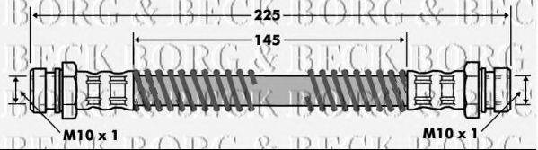 BORG & BECK BBH7459 Гальмівний шланг