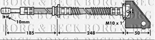 BORG & BECK BBH7463 Гальмівний шланг