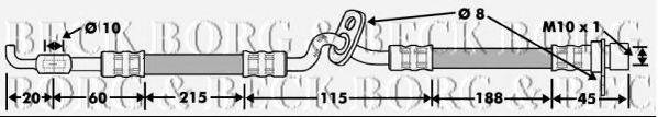 BORG & BECK BBH7480 Гальмівний шланг