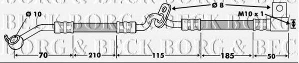 BORG & BECK BBH7483 Гальмівний шланг