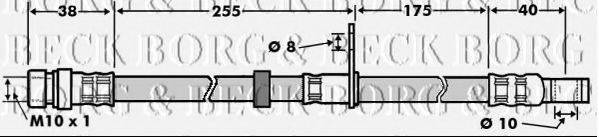 BORG & BECK BBH7498 Гальмівний шланг