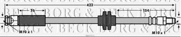 BORG & BECK BBH7571 Гальмівний шланг