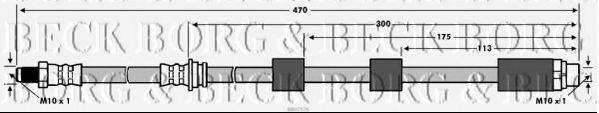 BORG & BECK BBH7576 Гальмівний шланг