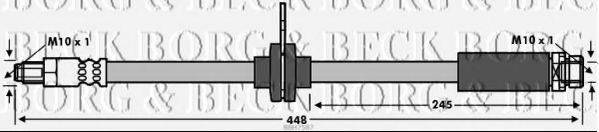 BORG & BECK BBH7587 Гальмівний шланг