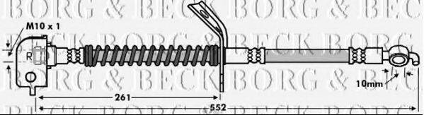 BORG & BECK BBH7612 Гальмівний шланг