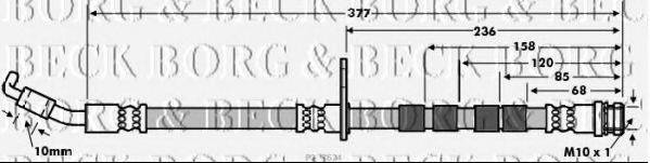 BORG & BECK BBH7634 Гальмівний шланг