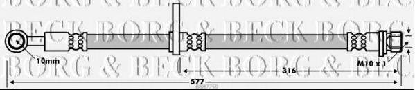 BORG & BECK BBH7750 Гальмівний шланг