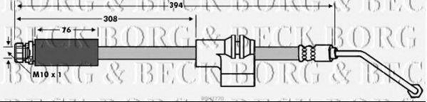 BORG & BECK BBH7770 Гальмівний шланг