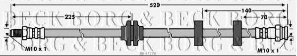 BORG & BECK BBH7778 Гальмівний шланг