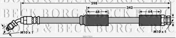 BORG & BECK BBH7904 Гальмівний шланг