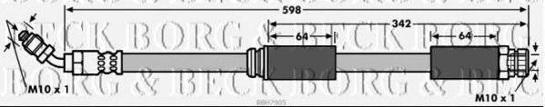 BORG & BECK BBH7905 Гальмівний шланг