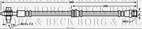 BORG & BECK BBH7912 Гальмівний шланг