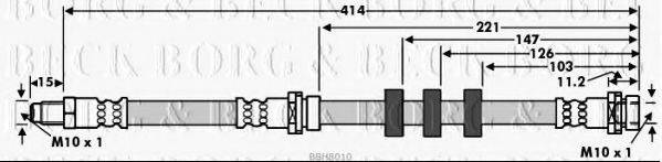 BORG & BECK BBH8010 Гальмівний шланг