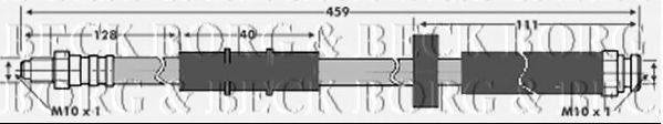 BORG & BECK BBH6061 Гальмівний шланг