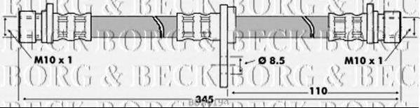 BORG & BECK BBH6194 Гальмівний шланг