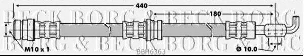 BORG & BECK BBH6363 Гальмівний шланг