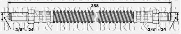 BORG & BECK BBH6526 Гальмівний шланг