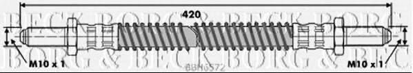 BORG & BECK BBH6572 Гальмівний шланг